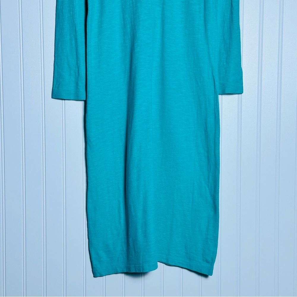 LILLY PULITZER Tidewater Tunic Dress M Classic 3/4 length sleeves V Neck cotton - Picture 8 of 9